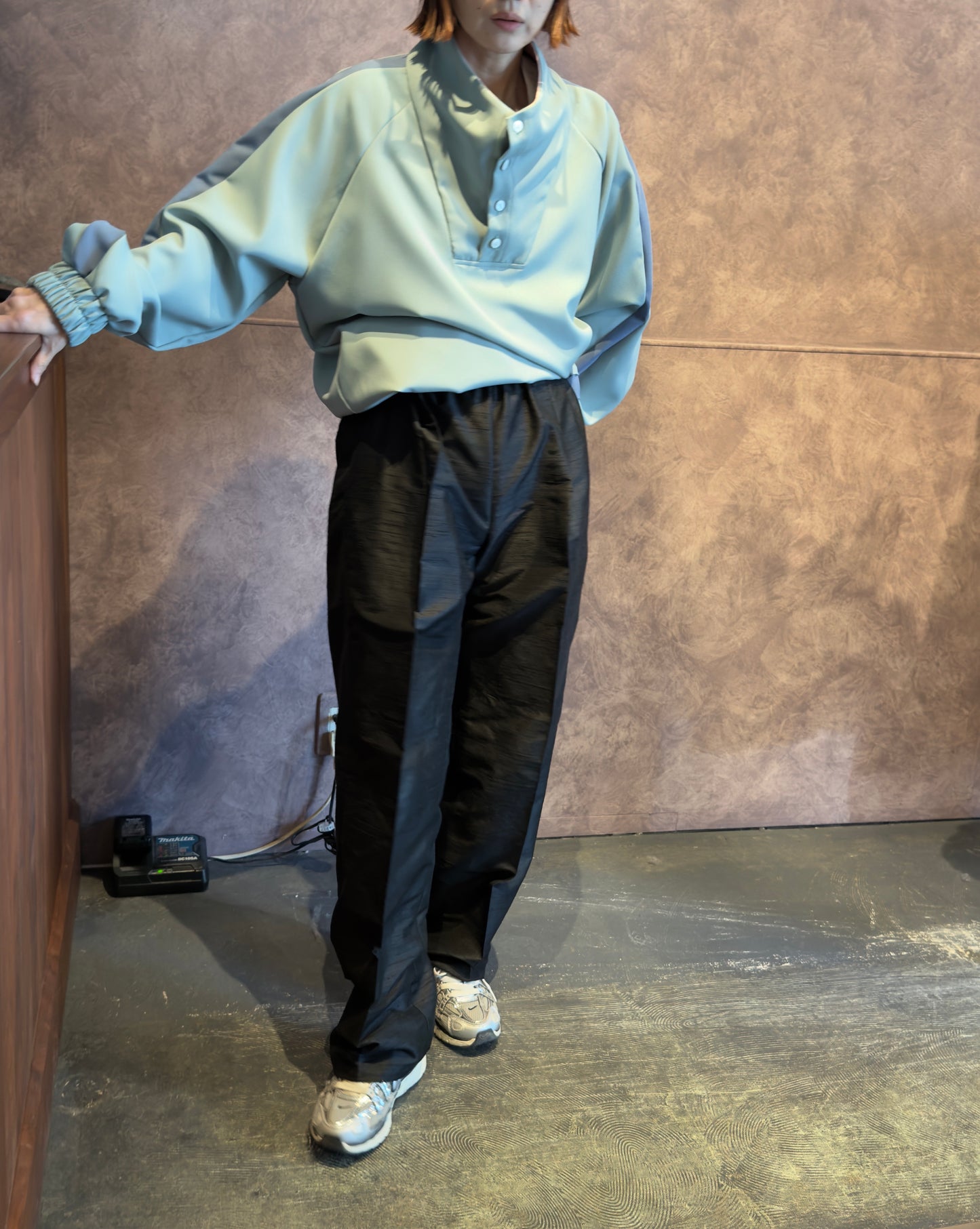 WOMEN Y.A.Acc/ ワイエーアク silk tuck pants