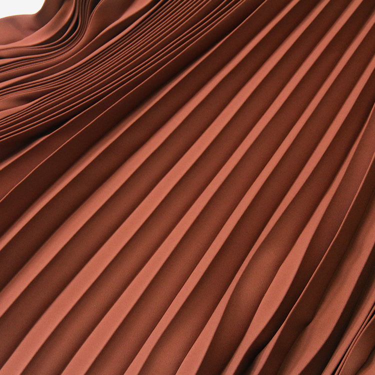 WOMEN Graphpaper Satin Pleats Skirt
