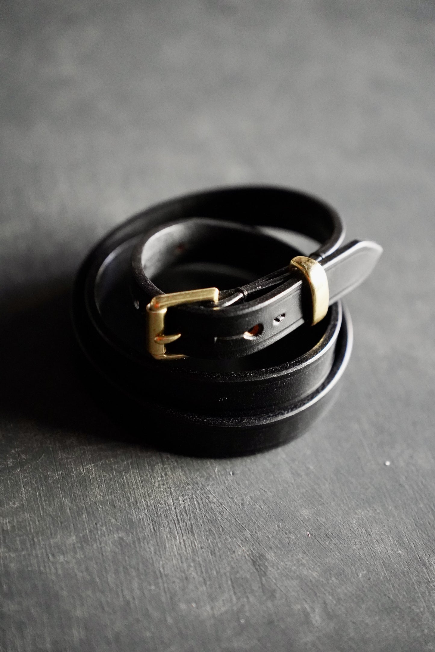 MEN HERALDIC BELTS ヘラルディックベルト 3/4 INCH BRIDLE LEATHER BELT