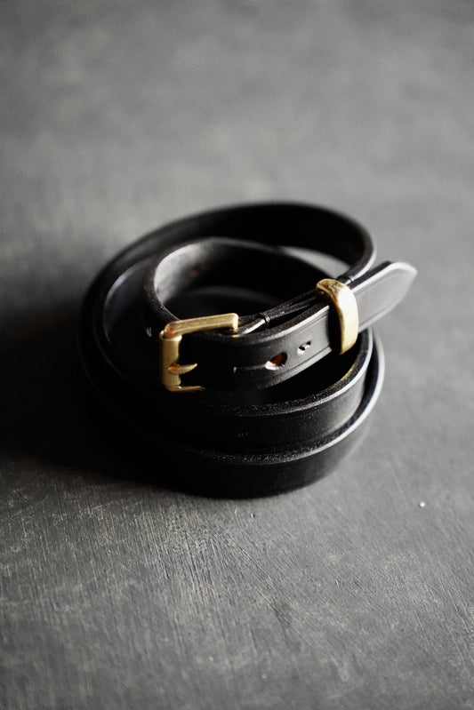 MEN HERALDIC BELTS ヘラルディックベルト 3/4 INCH BRIDLE LEATHER BELT