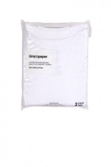 XG 2-PACK Crew Neck Tee ブラック・ホワイト 2-pack crew neck tee-2パッククルーネックTシャツ-Graphpaper