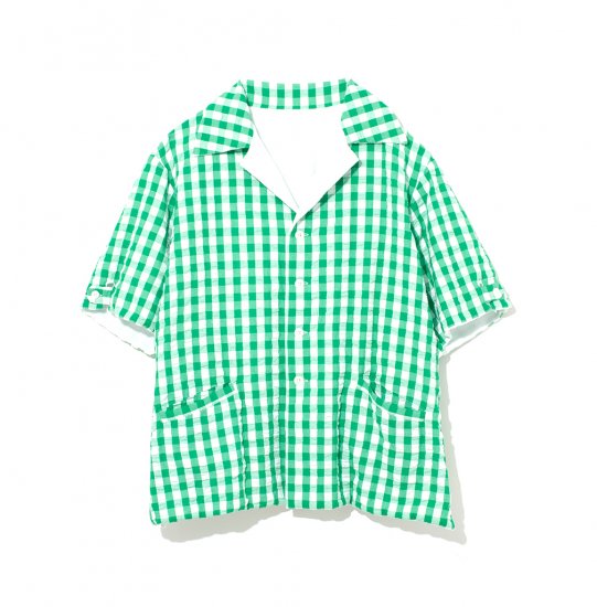 MEN　NAISSANCE /ネサーンス　GINGHAM PILE REVERSIBLE SHIRT