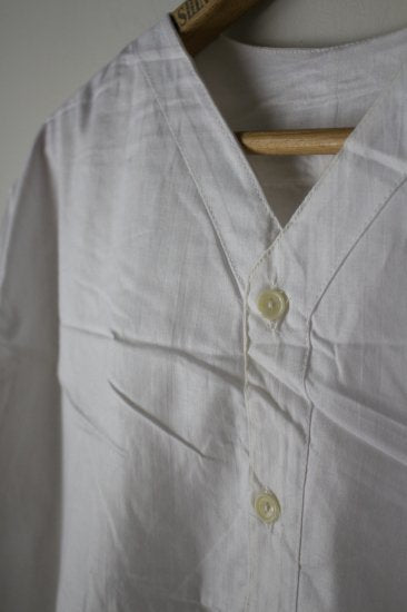 MEN DEADSTOCK デッドストック ロシア軍スリーピングシャツ Vヘンリーネック