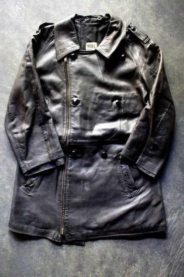 MEN VINTAGE / ビンテージ 70s-80s フランス軍モーターサイクルレザージャケット