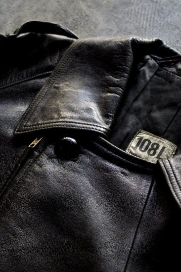 MEN VINTAGE / ビンテージ 70s-80s フランス軍モーターサイクルレザージャケット