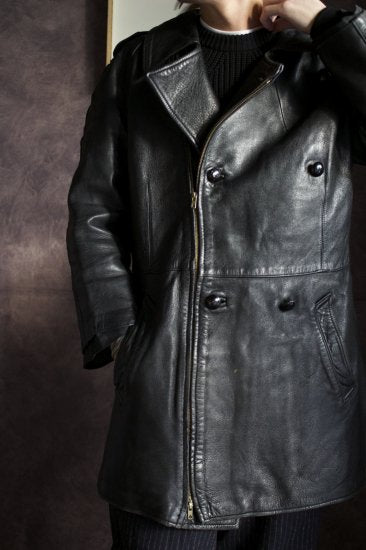 MEN VINTAGE / ビンテージ 70s-80s フランス軍モーターサイクルレザージャケット