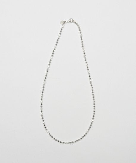MEN/WOMEN  20/80 トゥエンティーエイティー STERLING SILVER BALL CHAIN NECKLACE 3mm WIDTH