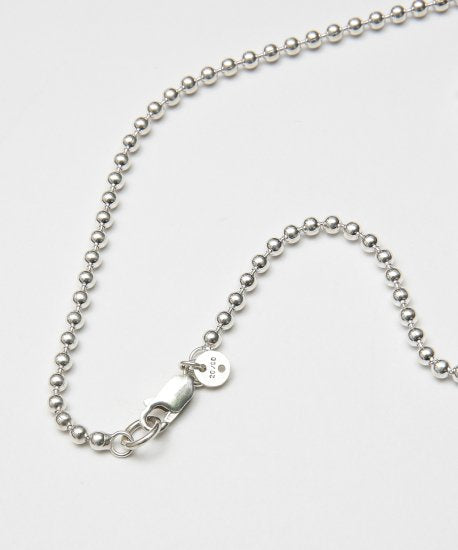 MEN/WOMEN 20/80 トゥエンティーエイティー STERLING SILVER BALL CHAIN NECKLACE 3mm WIDTH