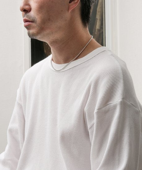 MEN/WOMEN 20/80 トゥエンティーエイティー STERLING SILVER BALL CHAIN NECKLACE 3mm WIDTH