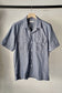 MEN　niuhans / ニュアンス　Dry Touched Cotton Dubgaree Open Collar S/S Shirt