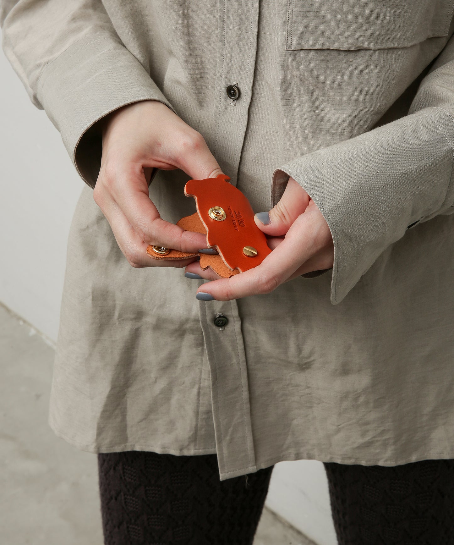 MEN/WOMEN 20/80 トゥエンティーエイティー TOCHIGI LEATHER PIG KEY CASE
