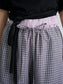 WOMEN　oll/オール　slow check double waist pants
