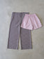 WOMEN　oll/オール　slow check double waist pants