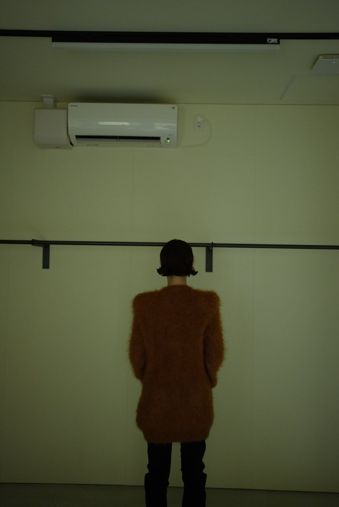 WOMEN　MOON TREE PLANET　Mohair Cardigan orange brown