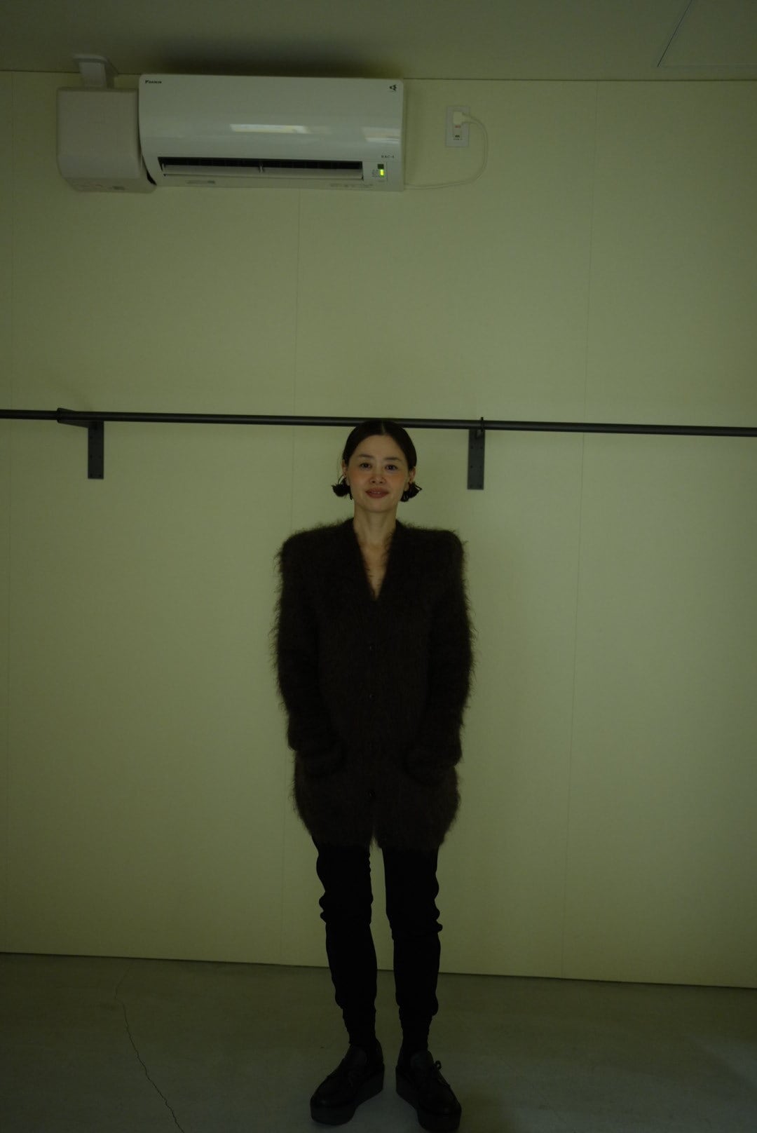 WOMEN　MOON TREE PLANET　Mohair Cardigan dark brown