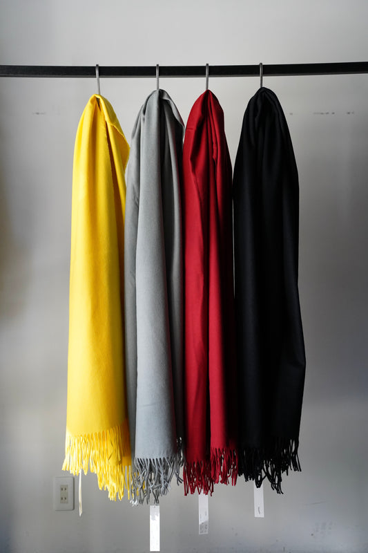 MEN/WOMEN　 loomer ルーマー　Lambs Wool Plain Stole