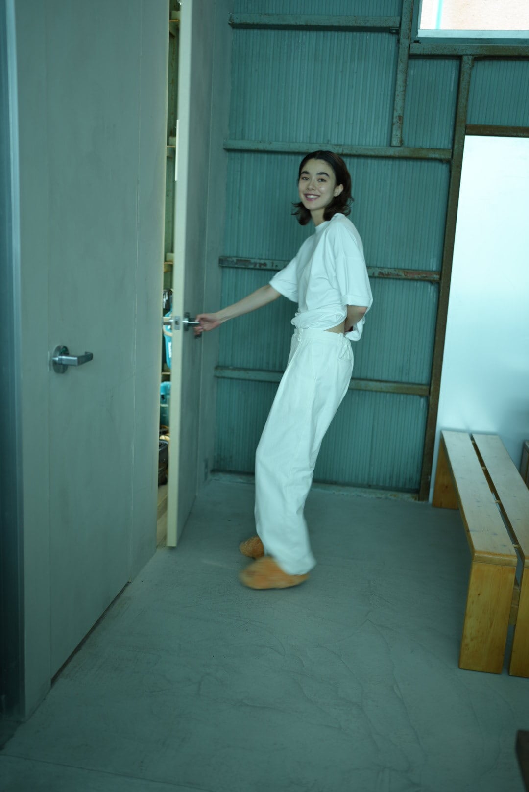 WOMEN　TOO　pants     BACKY White
