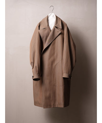 MEN　MAATEE & SONS　OVERCOAT 2:1GABA  KHAKIBEIGE