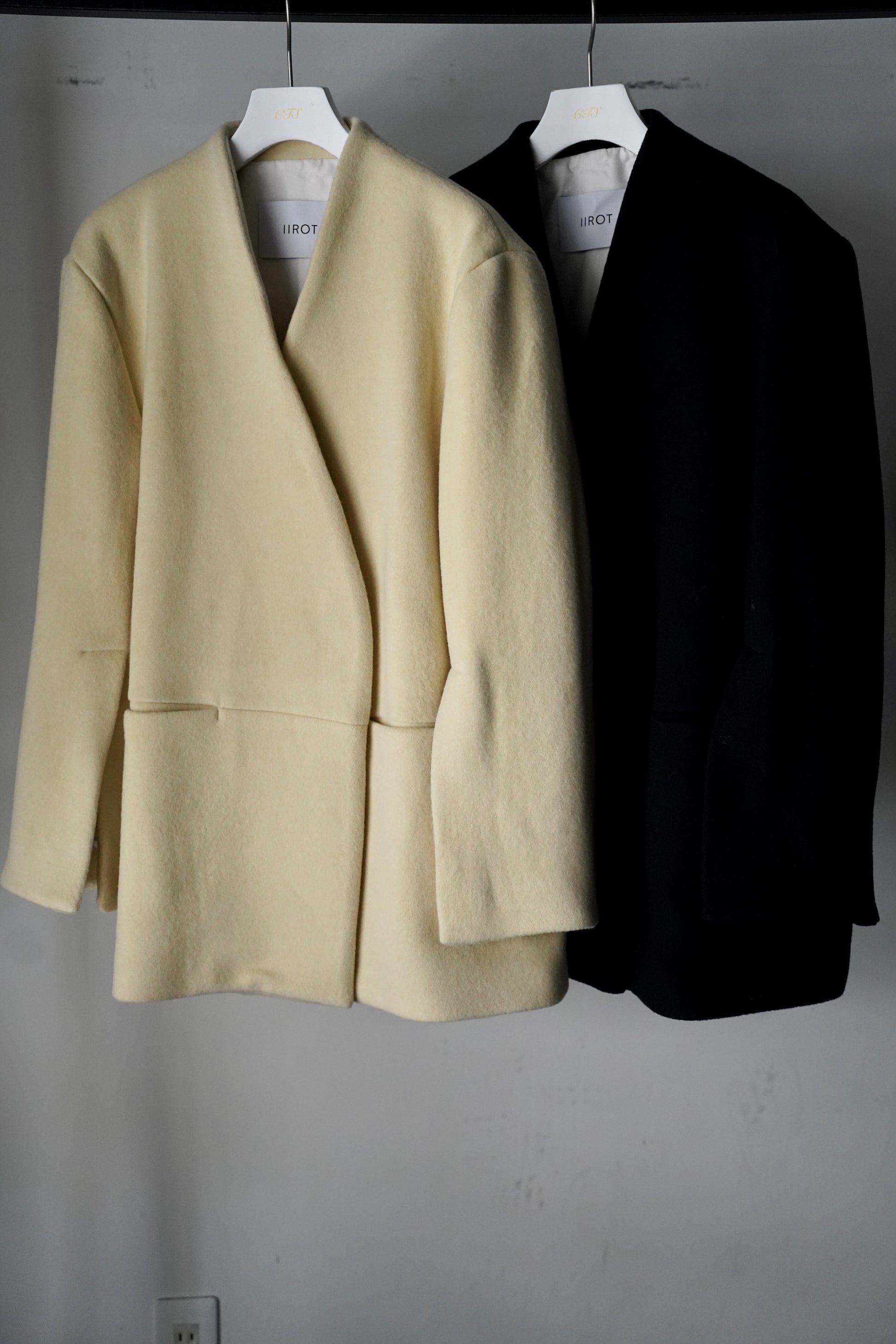 IIROT Middle Sleeve Wool Jacket ハーフジャケットakikoaokiaki