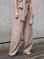 WOMEN　oll/オール　slow check double waist pants