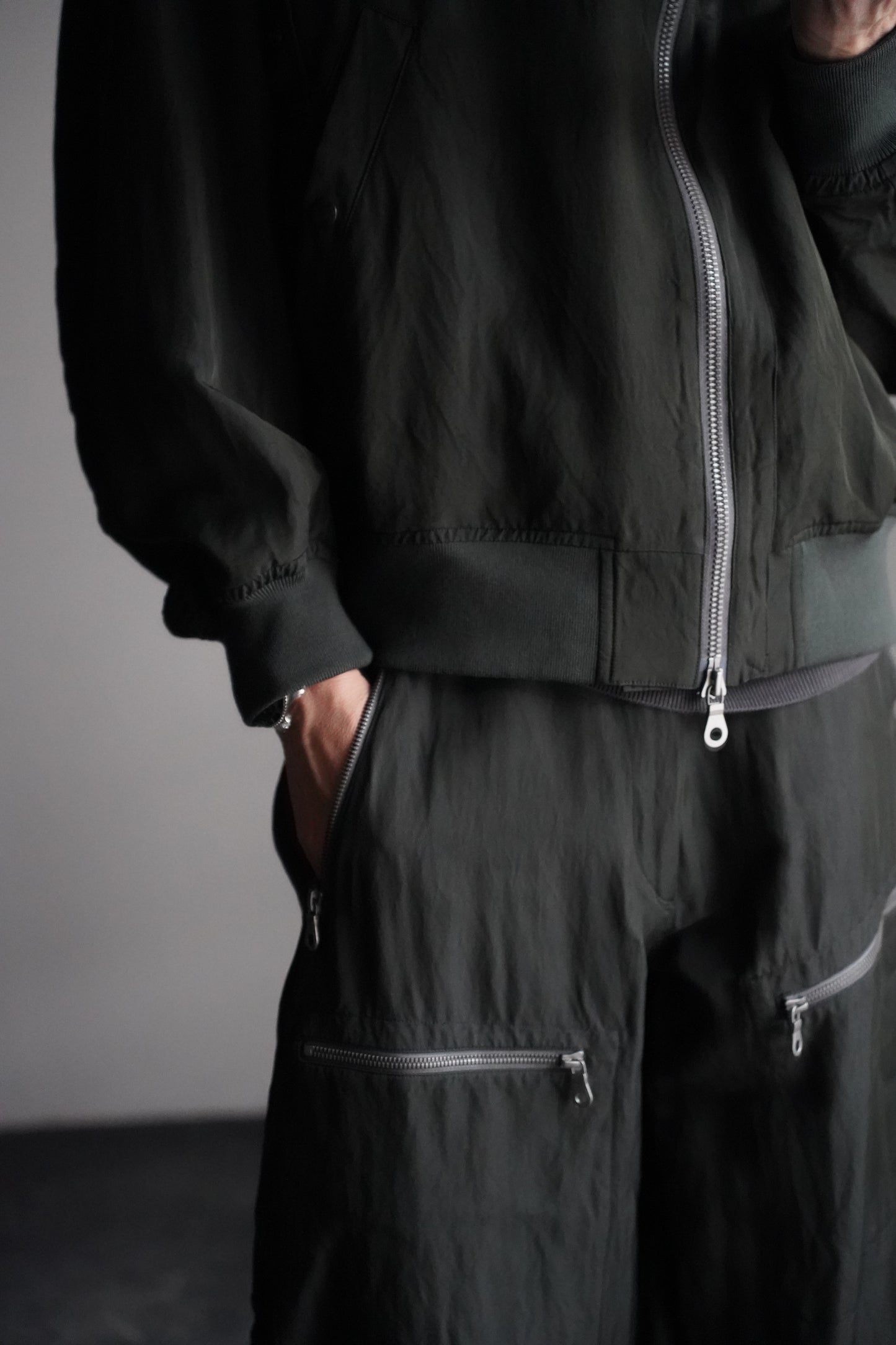MEN　blurhms/ブラーム　Rayon Nylon Silk Mechanic Pants