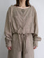 WOMEN　oll/オール　slow off shoulder check shirt