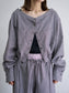 WOMEN　oll/オール　slow off shoulder check shirt