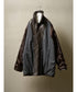 MEN　MAATEE & SONS　LEATHER HALF COAT 裏カシミア