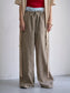 WOMEN　oll/オール　slow check double waist pants