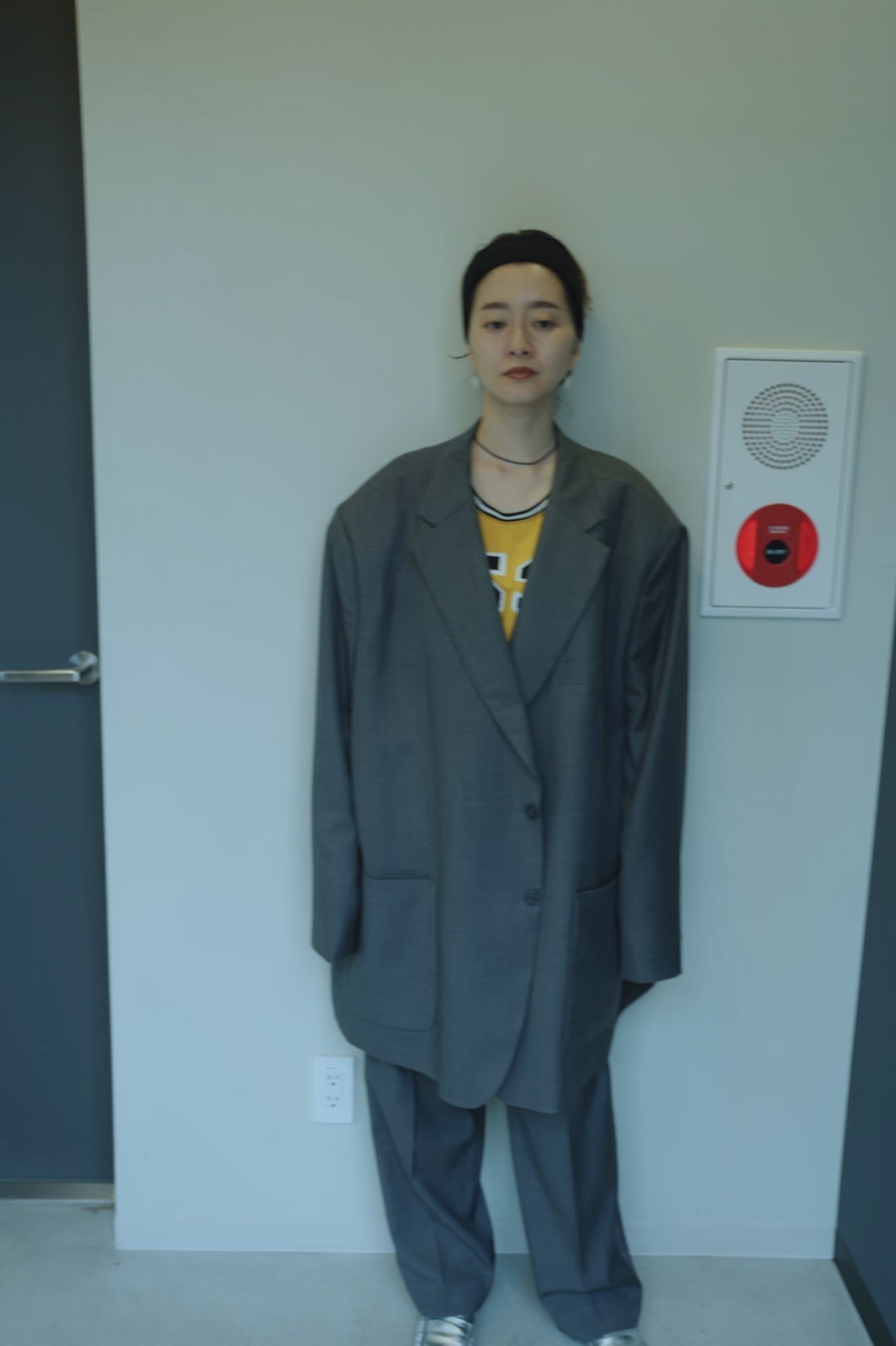 WOMEN　TOO　jacket　HIGH  light gray