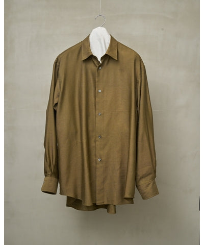 MEN　MAATEE & SONS　short ponit shirts "KHAKI OX"