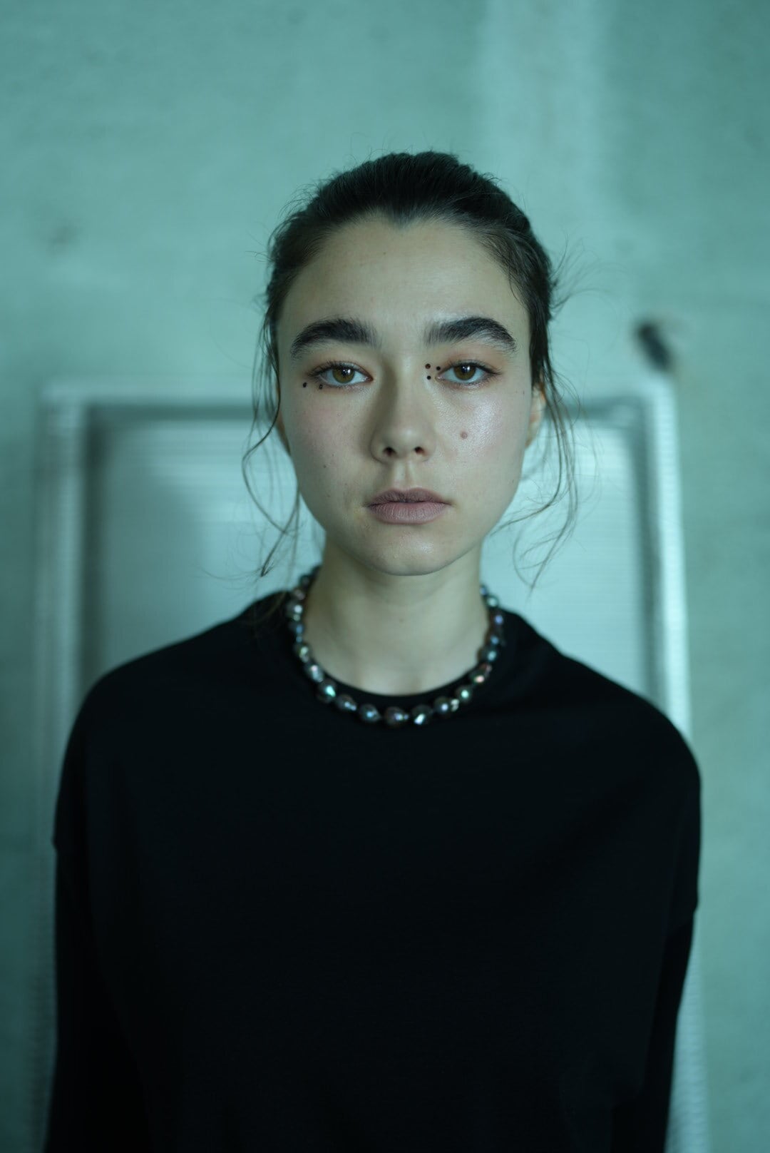 WOMEN　TOO　necklace OWN　black pearl
