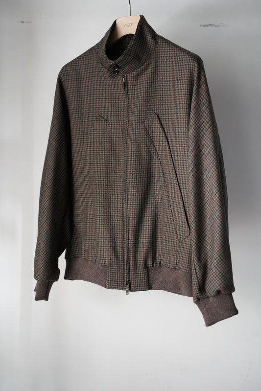 MEN　blurhms/ブラームス　Classic Houndstooth Harrington Jacket