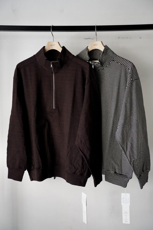 MEN　blurhms/ブラーム　C/NAPP Border Harf-Zip