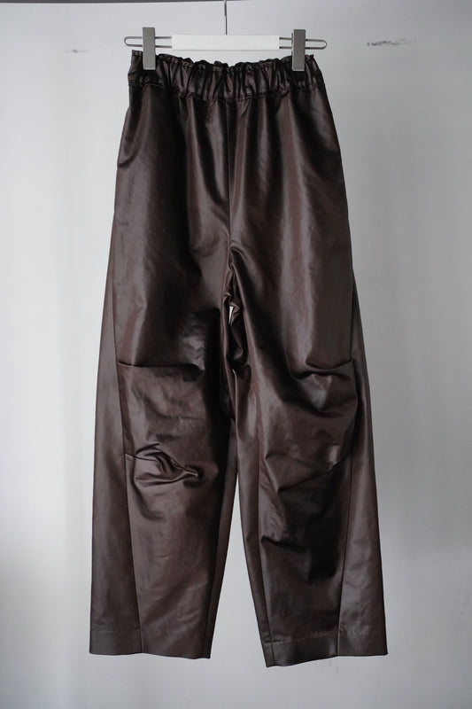 WOMEN　IIROT/イロット　Leather touch trouser