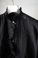 WOMEN　VINTAGE　1900-1920's Antique French Cotton Blouse black #4