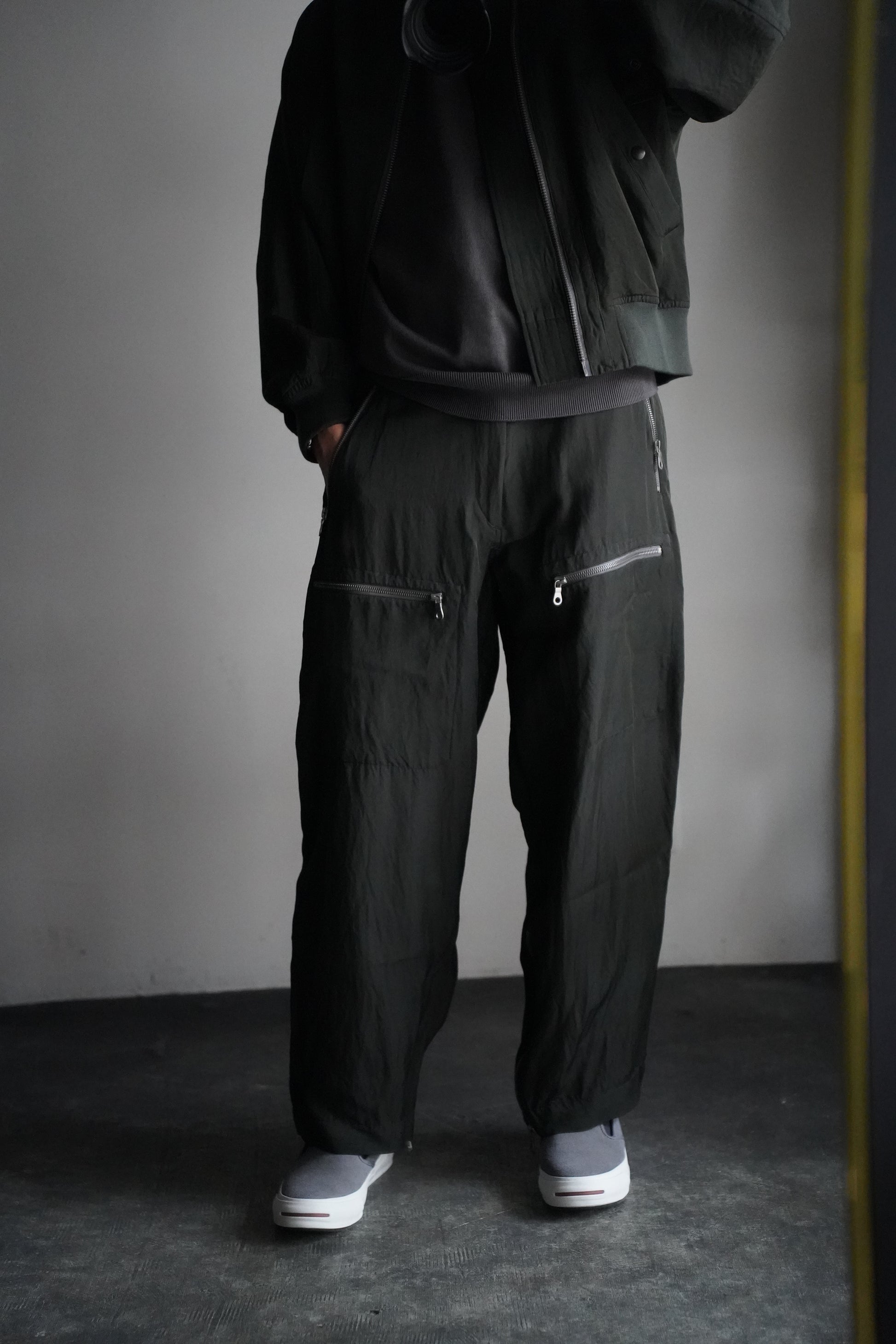 MEN blurhms/ブラーム Rayon Nylon Silk Mechanic Pants