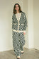 WOMEN　VIOLETTE ROOM　GEOMETRIC DOUBLE KNIT PANTS