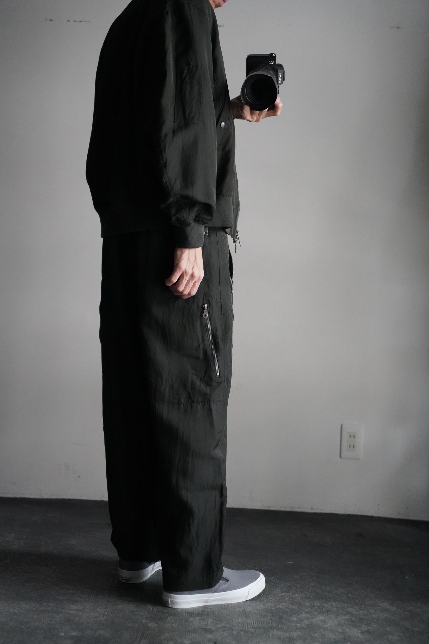 MEN　blurhms/ブラーム　Rayon Nylon Silk Mechanic Pants