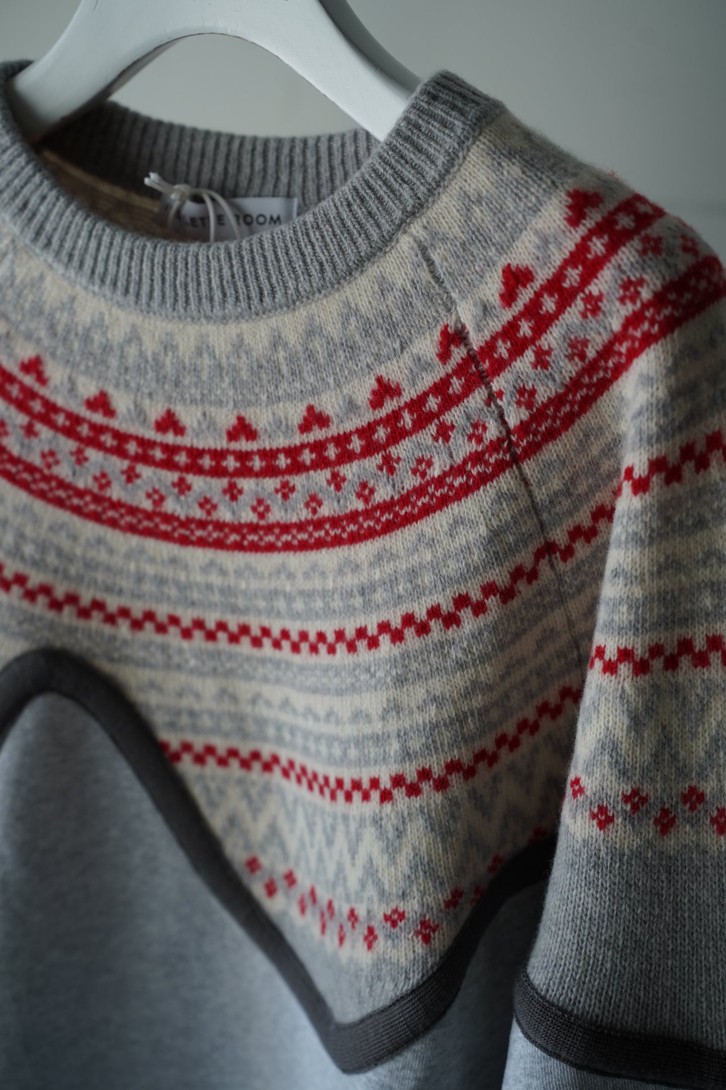 MEN/WOMEN　VIOLETTE ROOM　EX.REMAKE SWEAT  GRAY ⓶