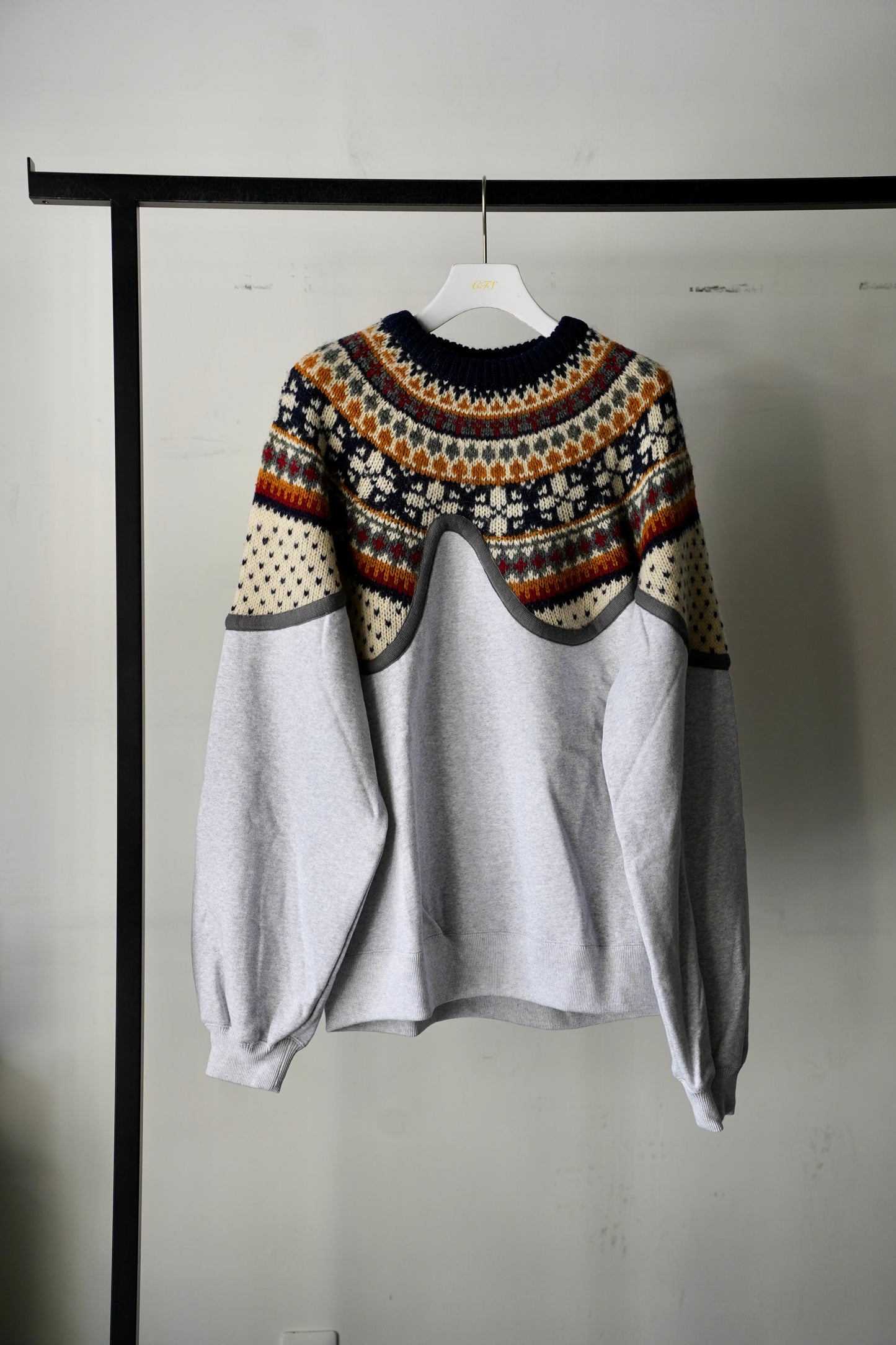 MEN/WOMEN　VIOLETTE ROOM　EX.REMAKE SWEAT  GRAY ⓷