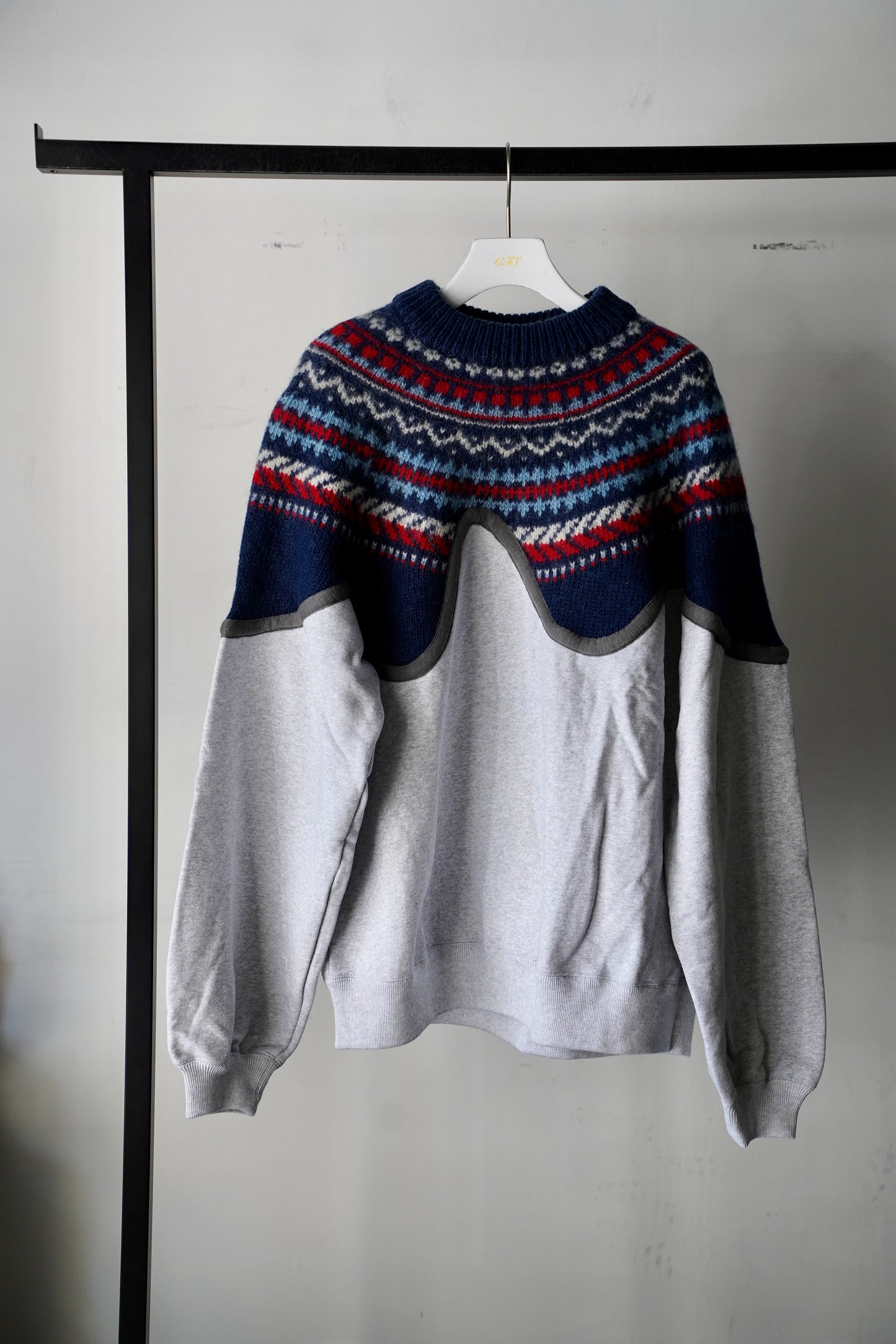MEN/WOMEN　VIOLETTE ROOM　EX.REMAKE SWEAT  GRAY ⓺