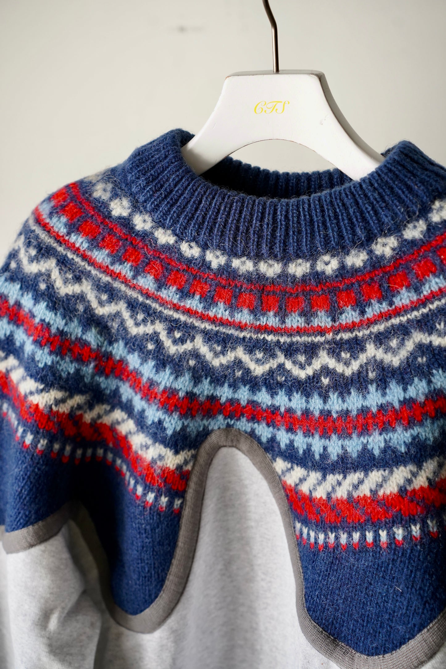 MEN/WOMEN　VIOLETTE ROOM　EX.REMAKE SWEAT  GRAY ⓺