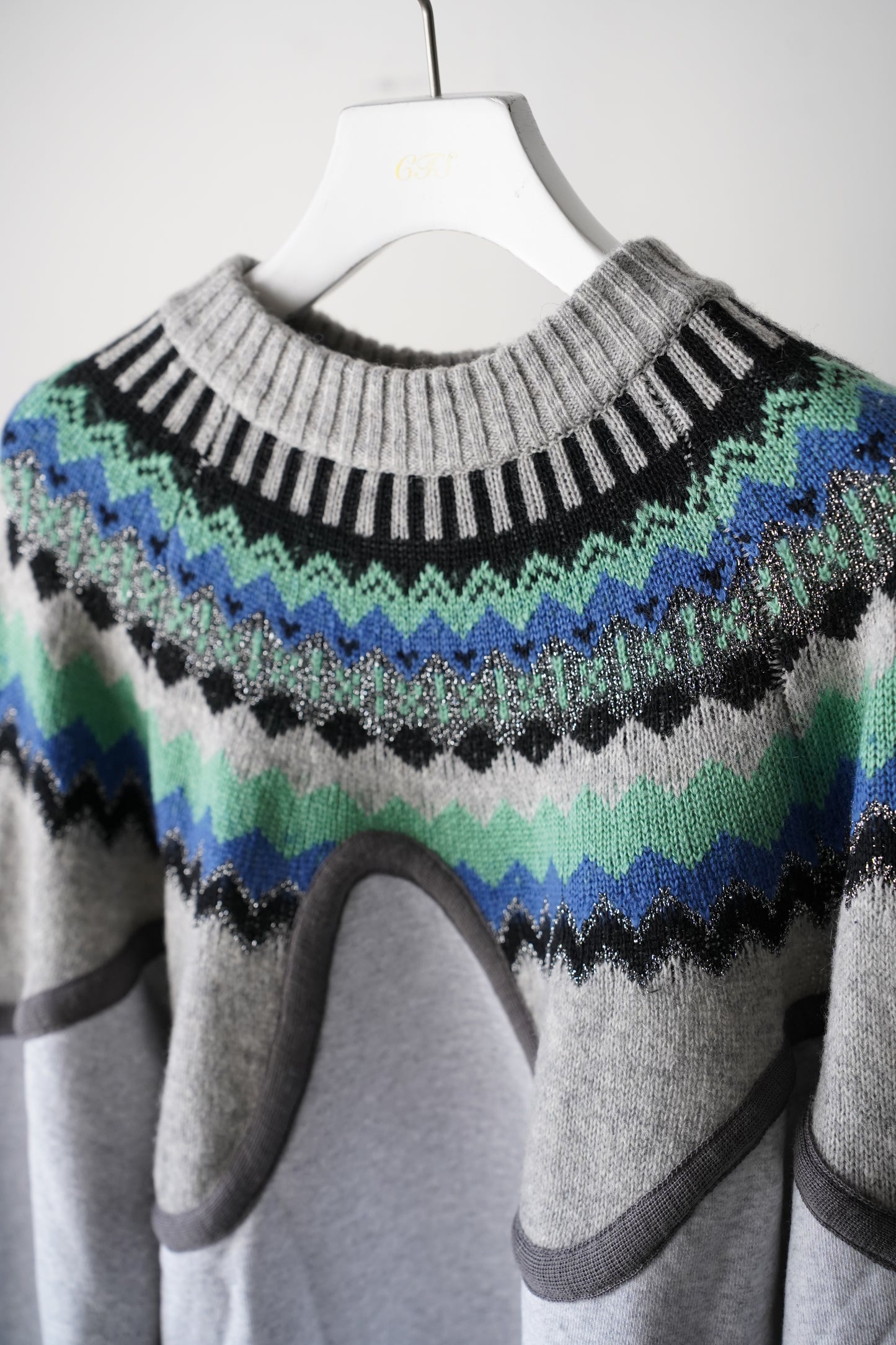 MEN/WOMEN　VIOLETTE ROOM　EX.REMAKE SWEAT  GRAY ⓽
