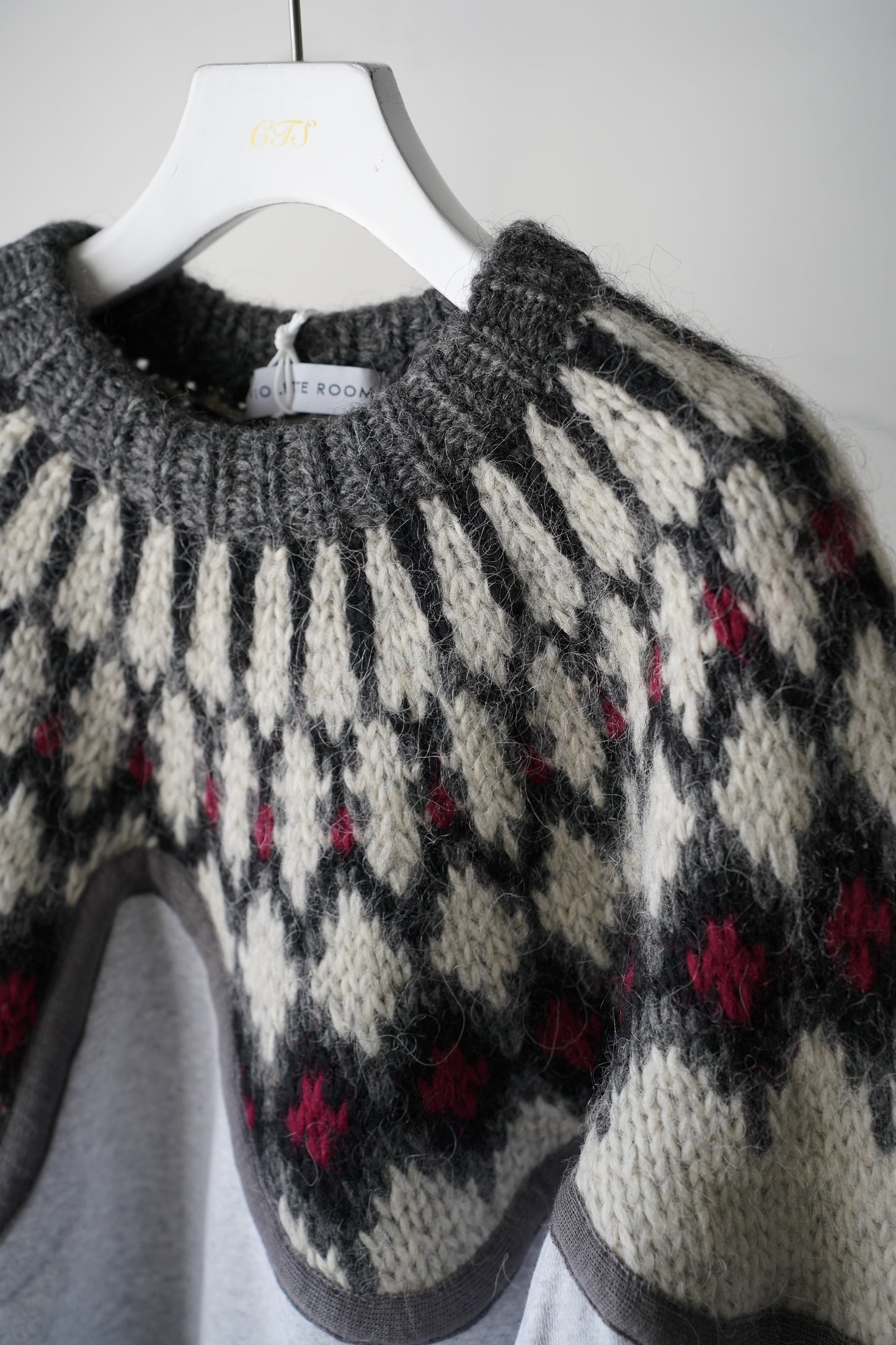 MEN/WOMEN　VIOLETTE ROOM　EX.REMAKE SWEAT  GRAY ⓾