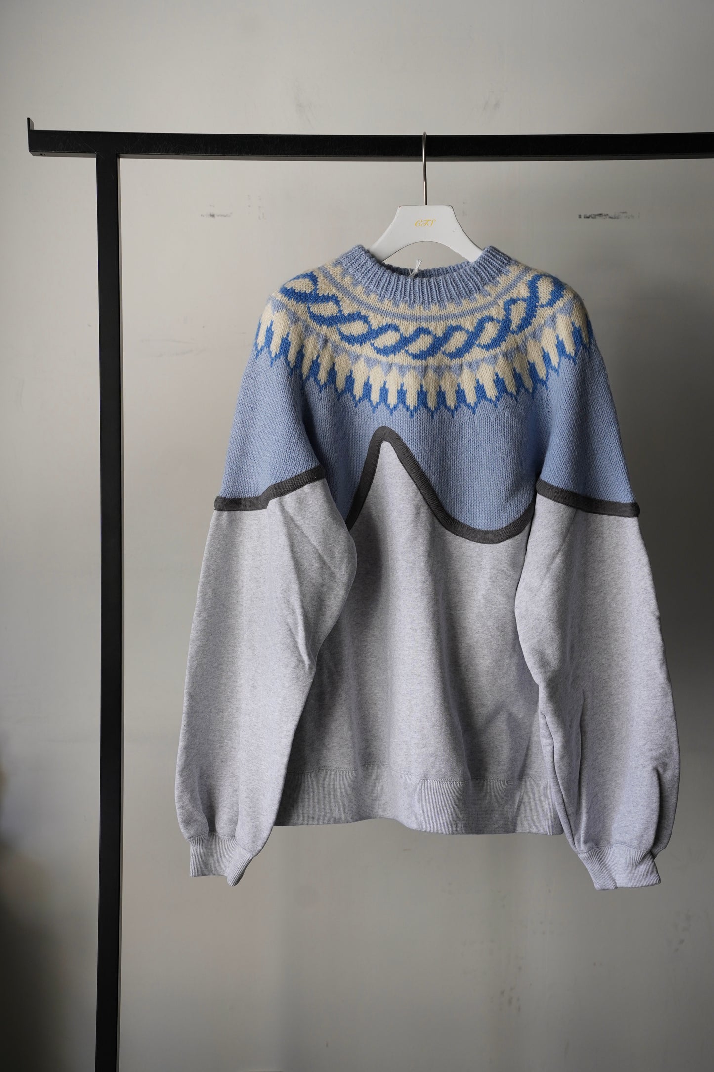 MEN/WOMEN　VIOLETTE ROOM　EX.REMAKE SWEAT  GRAY 　⑬