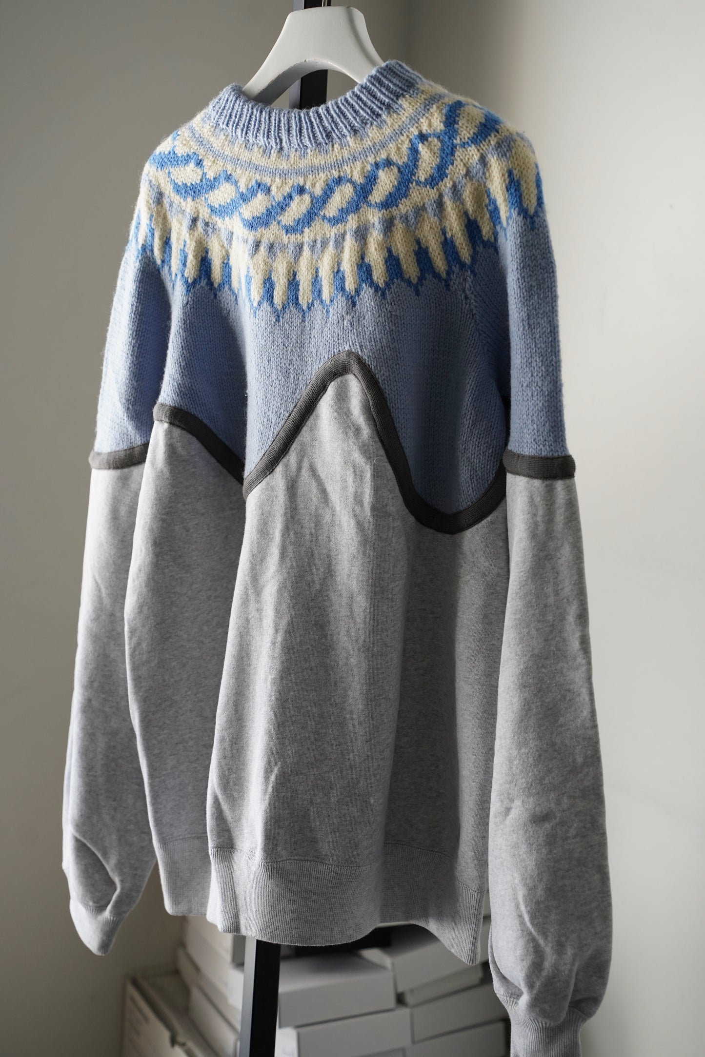MEN/WOMEN　VIOLETTE ROOM　EX.REMAKE SWEAT  GRAY 　⑬