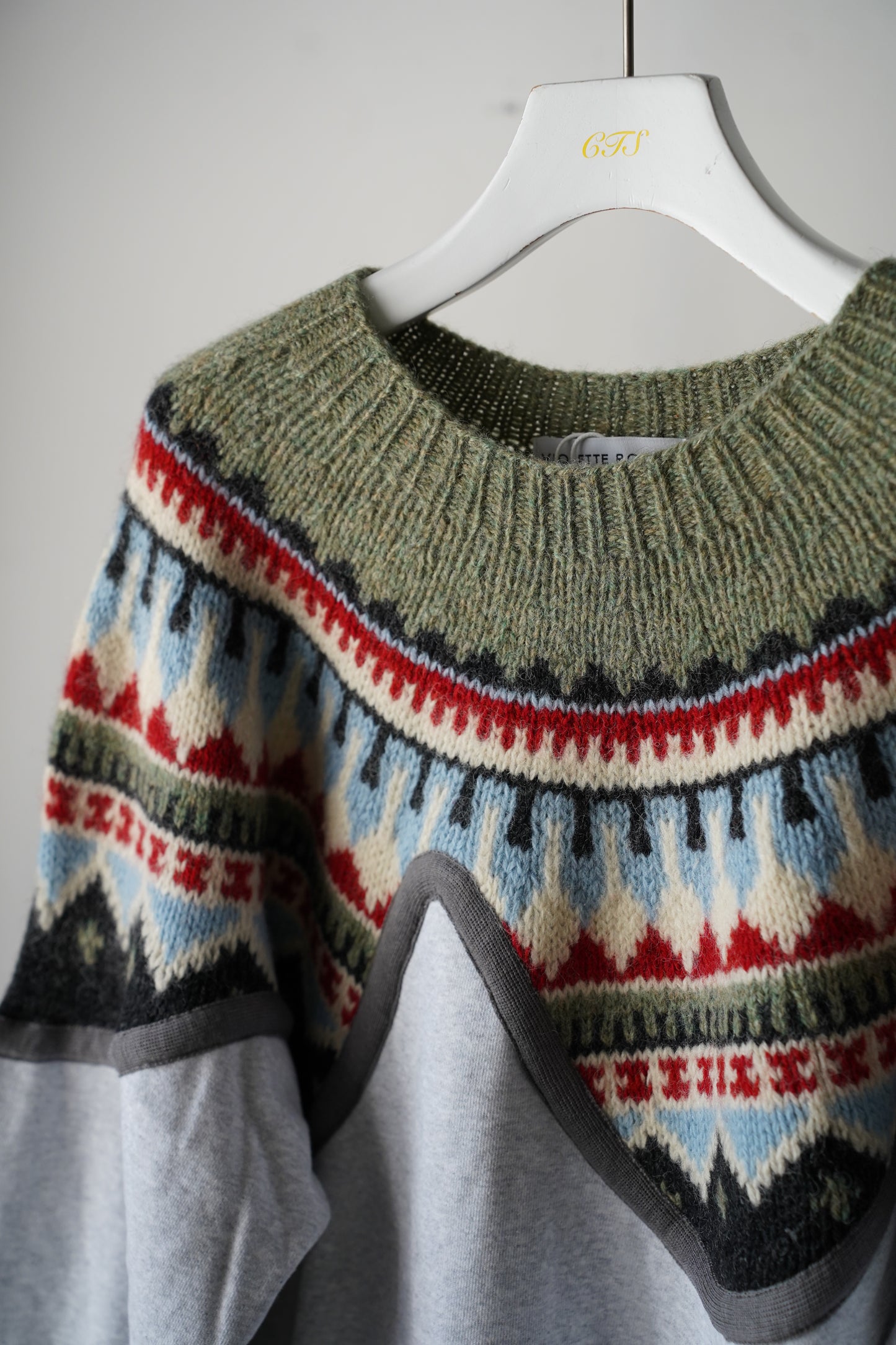 MEN/WOMEN　VIOLETTE ROOM　EX.REMAKE SWEAT  GRAY 　⑭