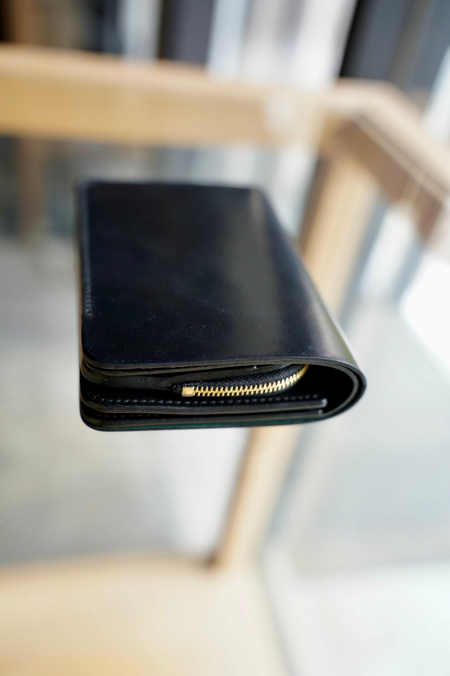 MEN　forme/フォルメ　Short wallet　CORDVAN BLACK