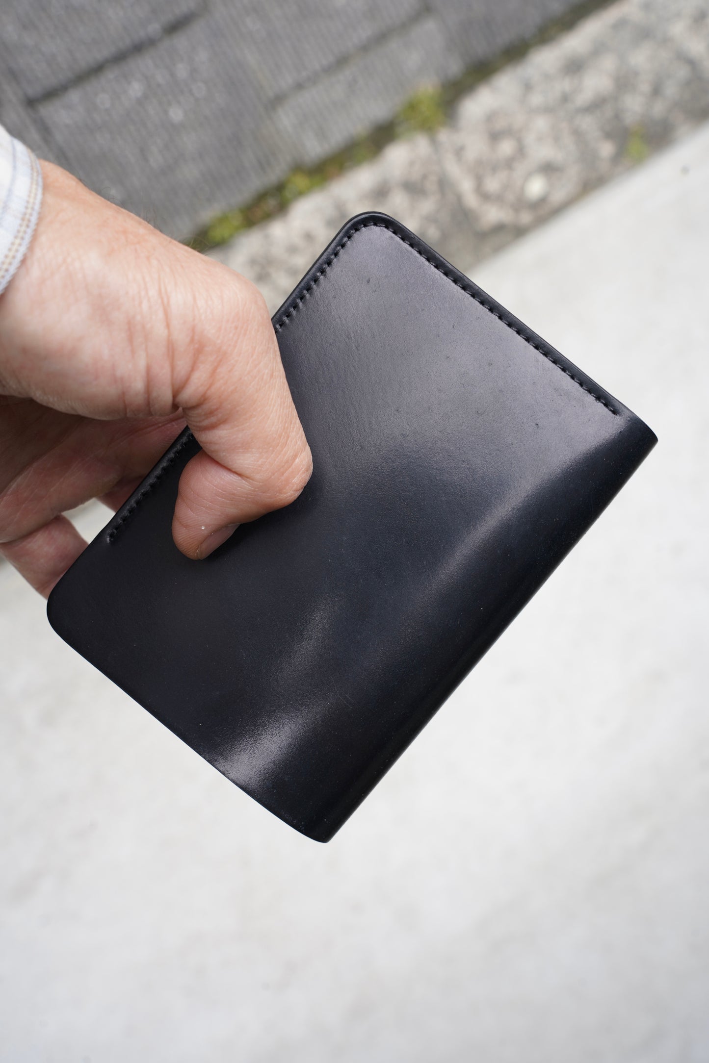 MEN　forme/フォルメ　Short wallet　CORDVAN BLACK